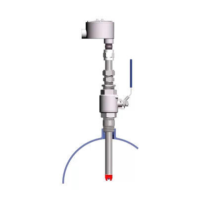 Système rétractable SA857 pour électrodes pH redox DynaProbe ST857 Broadley James - System-c industries